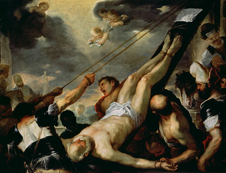 Crucifixion of St Peter